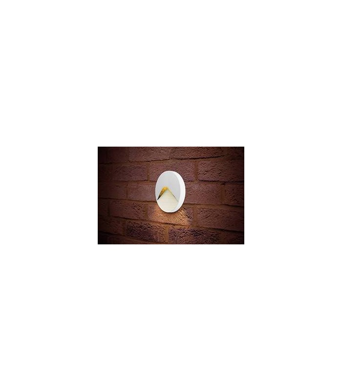 Outdoor LED Step Wall Light 2.2W 3000K 100lm IP65 - White - 2