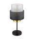 Olga Cylindrical Table Lamp Matt Black Satined Glass Shade 1x E27-2