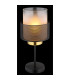 Olga Cylindrical Table Lamp Matt Black Satined Glass Shade 1x E27-3