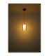 Lampigna Slim Pendant Ceiling Light Matt Black Opal Glass Shade LED 3000K-4