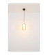 Lampigna Slim Pendant Ceiling Light Matt Black Opal Glass Shade LED 3000K-5