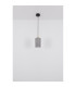 Lampigna Slim Pendant Ceiling Light Matt Black Opal Glass Shade LED 3000K-6