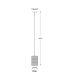 Lampigna Slim Pendant Ceiling Light Matt Black Opal Glass Shade LED 3000K-8