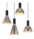 Labora Cluster Pendant Ceiling Light Matt Black Smoke Glass Shade 7x LED 3000K-4