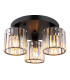 Jordana Shade Cluster Ceiling Light Matt Black 3x E27-1