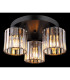 Jordana Shade Cluster Ceiling Light Matt Black 3x E27-3
