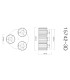 Jordana Shade Cluster Ceiling Light Matt Black 3x E27-5
