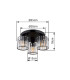 Jordana Shade Cluster Ceiling Light Matt Black 3x E27-6