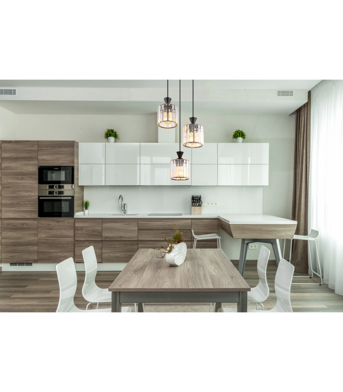 Jordana Cluster Pendant Ceiling Light Matt Black 3x E27-5