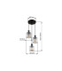 Jordana Cluster Pendant Ceiling Light Matt Black 3x E27-6
