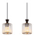 Jordana Bar Pendant Ceiling Light Matt Black 4x E27-4