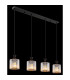 Jordana Bar Pendant Ceiling Light Matt Black 4x E27-5