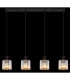Jordana Bar Pendant Ceiling Light Matt Black 4x E27-6