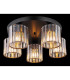Jordana Shade Cluster Ceiling Light Matt Black 5x E27-3