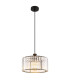Jordana Cylindrical Pendant Ceiling Light Matt Black 1x E27-1
