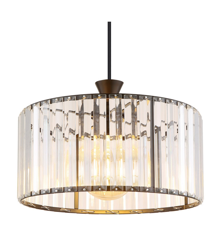 Jordana Cylindrical Pendant Ceiling Light Matt Black 1x E27-3
