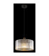 Jordana Cylindrical Pendant Ceiling Light Matt Black 1x E27-4