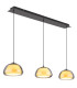 Avila Bar Pendant Ceiling Light Gunmetal Smoke Glass Shade 3x LED Dimmable 2700-6500K Remote Control-4