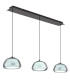 Avila Bar Pendant Ceiling Light Gunmetal Smoke Glass Shade 3x LED Dimmable 2700-6500K Remote Control-5