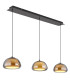 Avila Bar Pendant Ceiling Light Gunmetal Smoke Glass Shade 3x LED Dimmable 2700-6500K Remote Control-8
