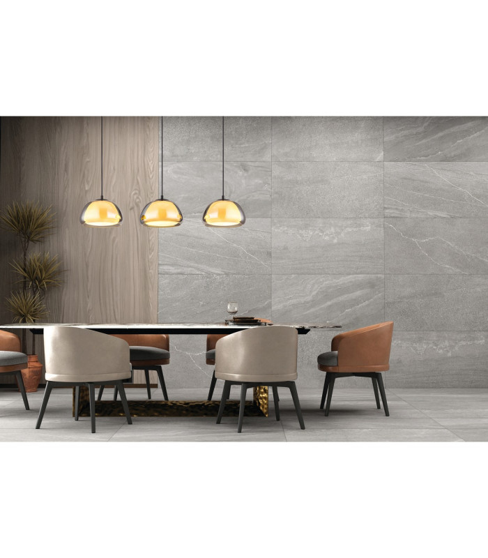 Jella Bar Pendant Ceiling Light Matt Black Smoke Glass Shade 3x E14-5