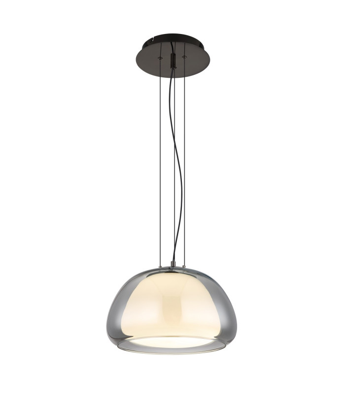 Avila Dome Pendant Ceiling Light Gunmetal Smoke Glass Shade LED Dimmable 2700-6500K Remote Control-1