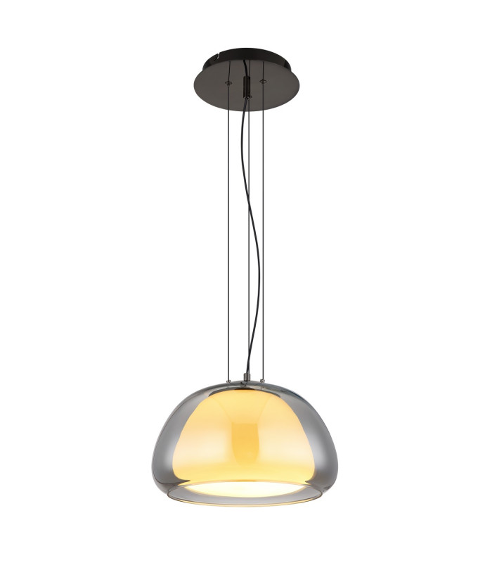 Avila Dome Pendant Ceiling Light Gunmetal Smoke Glass Shade LED Dimmable 2700-6500K Remote Control-4