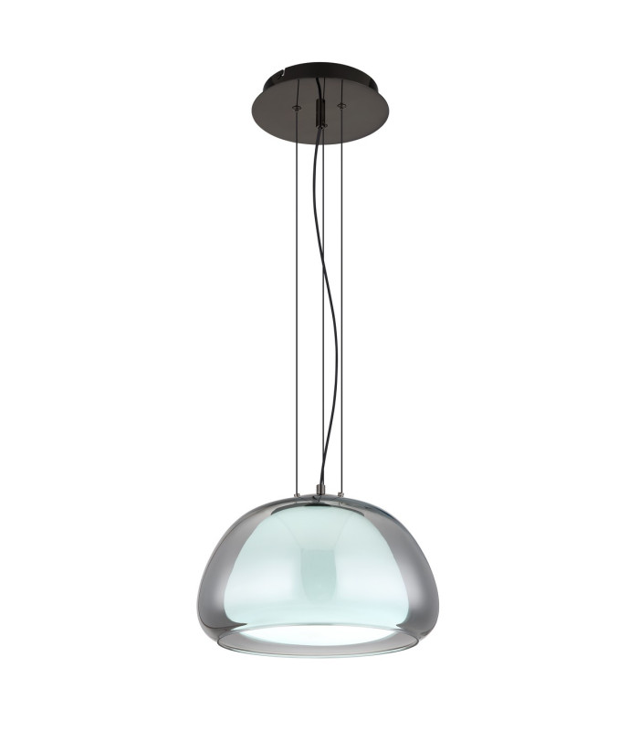 Avila Dome Pendant Ceiling Light Gunmetal Smoke Glass Shade LED Dimmable 2700-6500K Remote Control-5