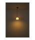 Jella Dome Pendant Ceiling Light Matt Black Smoke Glass Shade 1x E27-4
