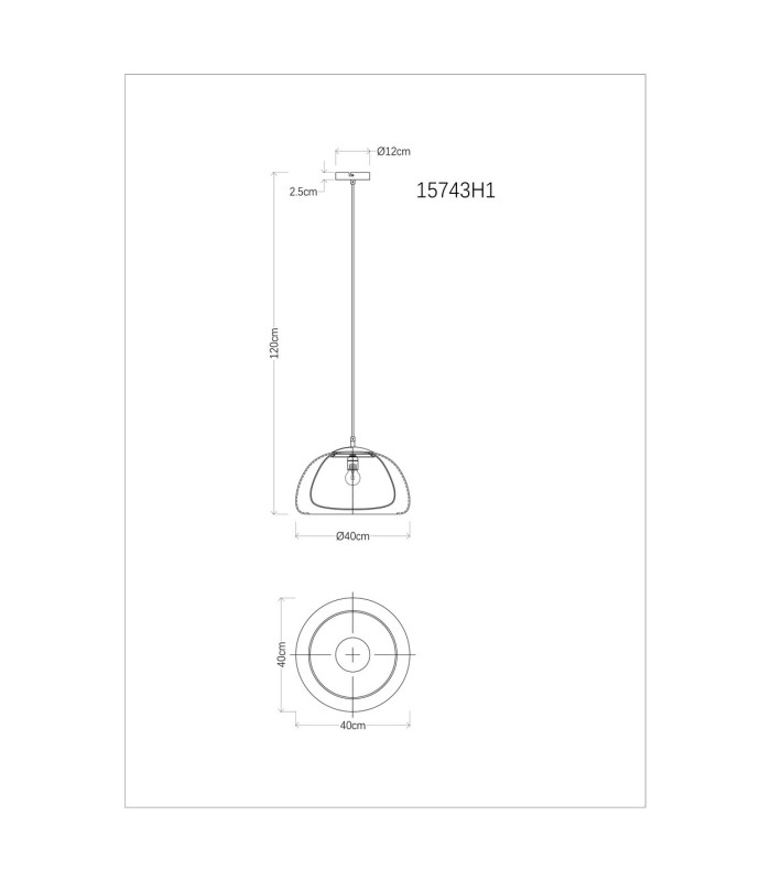 Jella Dome Pendant Ceiling Light Matt Black Smoke Glass Shade 1x E27-8