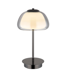 Avila Integrated LED Table Lamp Gunmetal Smoke Glass Shade LED Dimmable 2700-6500K Remote Control-1