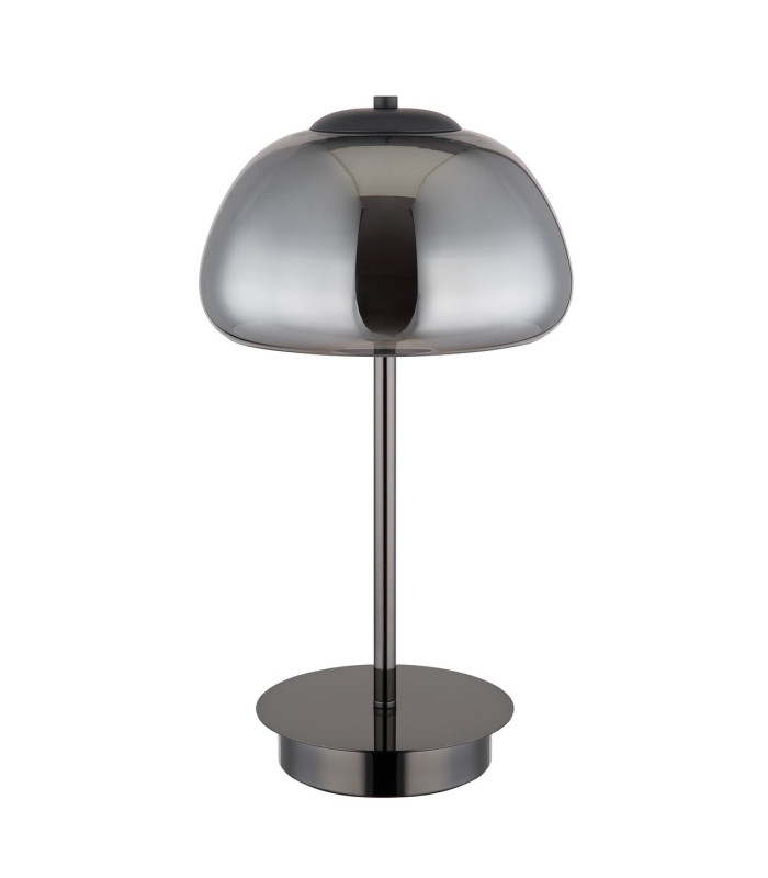 Avila Integrated LED Table Lamp Gunmetal Smoke Glass Shade LED Dimmable 2700-6500K Remote Control-2