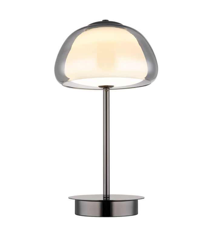 Avila Integrated LED Table Lamp Gunmetal Smoke Glass Shade LED Dimmable 2700-6500K Remote Control-3