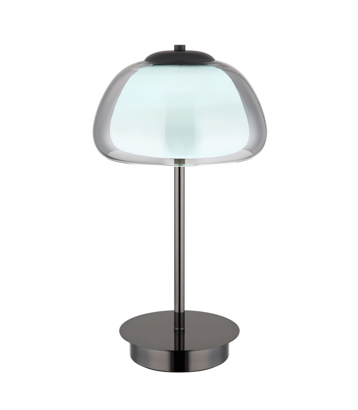 Avila Integrated LED Table Lamp Gunmetal Smoke Glass Shade LED Dimmable 2700-6500K Remote Control-6