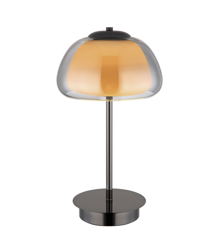 Avila Integrated LED Table Lamp Gunmetal Smoke Glass Shade LED Dimmable 2700-6500K Remote Control-10