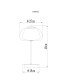 Avila Integrated LED Table Lamp Gunmetal Smoke Glass Shade LED Dimmable 2700-6500K Remote Control-11
