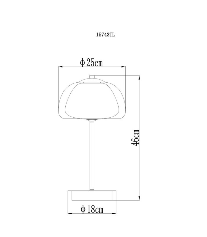 Avila Integrated LED Table Lamp Gunmetal Smoke Glass Shade LED Dimmable 2700-6500K Remote Control-11
