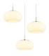 Quintara Cluster Pendant Ceiling Light Nickel Matt Opal Glass Shade 3x LED 3000K-3