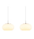 Quintara Bar Pendant Ceiling Light Nickel Matt Opal Glass Shade 4x LED 3000K-4