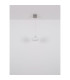 Quintara Bar Pendant Ceiling Light Nickel Matt Opal Glass Shade 4x LED 3000K-5