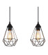 Zachary Bar Pendant Ceiling Light Matt Black 3x E27-4