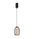 Fluoro Slim Pendant Ceiling Light Matt Black LED 3000K-1