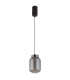 Fluoro Slim Pendant Ceiling Light Matt Black LED 3000K-2