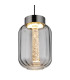Fluoro Slim Pendant Ceiling Light Matt Black LED 3000K-3