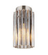 Cayden Ceiling Light Nickel Matt Clear Glass Shade 1x E27-1