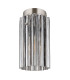 Cayden Ceiling Light Nickel Matt Clear Glass Shade 1x E27-2