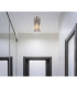 Cayden Ceiling Light Nickel Matt Clear Glass Shade 1x E27-4