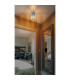 Cayden Ceiling Light Nickel Matt Clear Glass Shade 1x E27-5