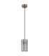 Cayden Slim Pendant Ceiling Light Nickel Matt Clear Glass Shade 1x E27-2