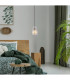 Cayden Slim Pendant Ceiling Light Nickel Matt Clear Glass Shade 1x E27-5